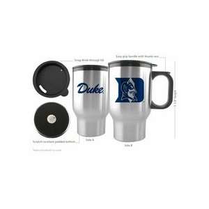  Duke Blue Devils 16 oz. Stainless Steel Travel Mug (Set of 