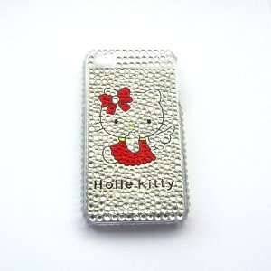 Hello Kitty angel silver Rhinestone Bling Crystal back cover case for 