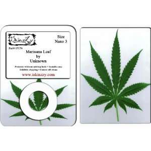  Marijuana Leaf Ipod Nano 3 Skin Cover 