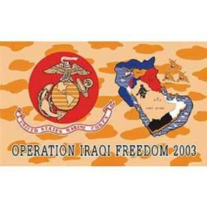  U.S.M.C. Operation Iraqi Freedom 2003 Flag 3ft x 5ft 