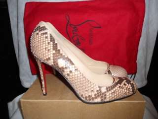   Louboutin Simple Pump 100 Python Lucido Shoes Heels Pink 41.5 11.5 NEW
