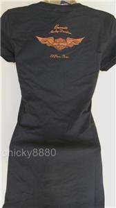 HARLEY DAVIDSON nwt L LowCut Long Length Babydoll Top Logo Shirt L 