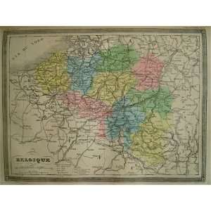  La Brugere Map of Belgium (1877)