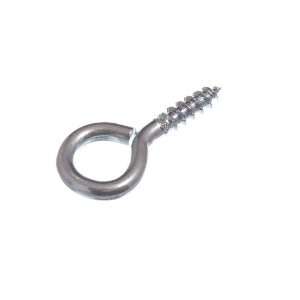 SCREW IN EYES 35MM X 8 ( 3.5MM dia. ) BZP BRIGHT ZINC PLATED STEEL 