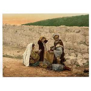  Photochrom Reprint of Itinerant shoemaker of Jerusalem 