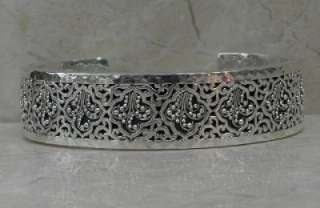 LOIS HILL ALHAMBRA DESIGN STERLING SILVER CUFF BRACELET AUTHENTIC NEW 