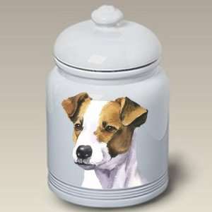  Jack Russell Terrier Dog Cookie Jar by Barbara Van Vliet 