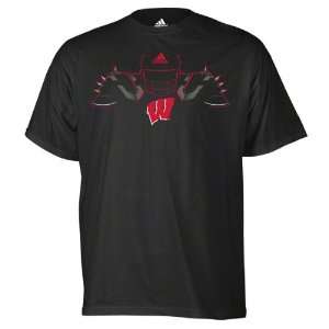  Wisconsin Badgers adidas Black Offensive Power Climalite 