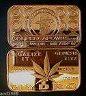 AVDP OZ. .999 Fine Copper Bullion Ingots Al Capone Legalize It Style