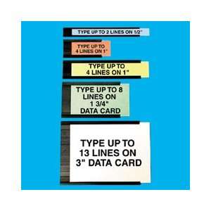 Magna Visual Data Cards for 3/4 Magnetic Card Holders, White, Ten 8 1 