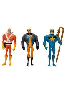 JLU Justice League Unlimited 3 Pack Mattel Star Man, Adam Strange 