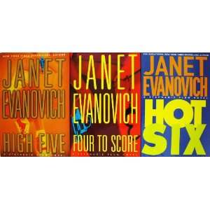 JANET EVANOVICH PLUM SET # 2 (4, 5, 6) Contains Four to Score, High 