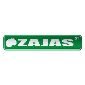   ZAJAS ST  STREET SIGN CITY MACEDONIA