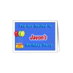  Javons Birthday, Invitation to the Party Card Toys 