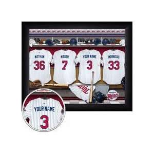 Minnesota Twins MLB Customized Locker Room 11 x 14 Photograph 