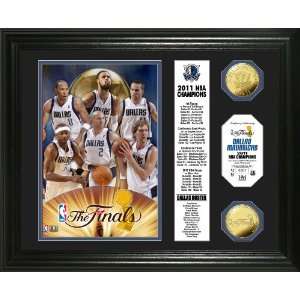  NBA 2011 Champions Banner 24KT Gold Coin Photo Mint 