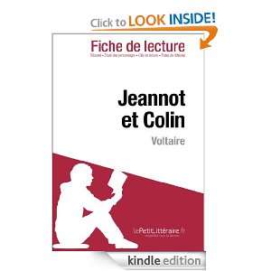 Jeannot et Colin de Voltaire (Fiche de lecture) (French Edition 