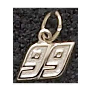 Jeff Burton #99 Small 14K Gold Pendant