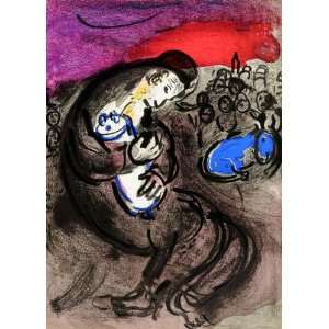  1956 Lithograph Jeremiah Weeping Prophet Marc Chagall 
