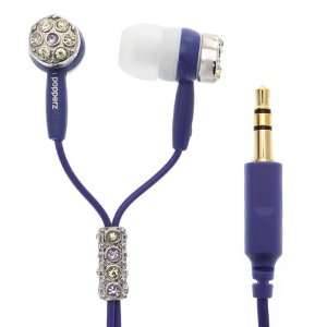  Ipopperz Jewelz Earbuds   Violet Jewels Ear Bud on Purple 