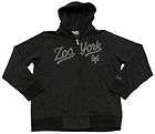 ZOO YORK Boys Black/Gray Zip Hoodie Sweatshirt NWT $42