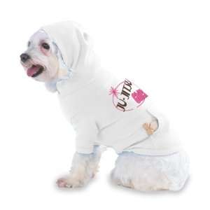  JU JITSU Chick Hooded (Hoody) T Shirt with pocket for your Dog 