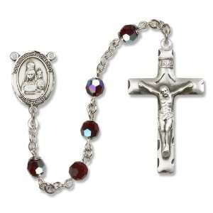  Our Lady of Loretto Garnet Rosary Jewelry