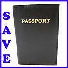 Leather RFID Blocking Passport Case Holder Cover Access Reader Travel 