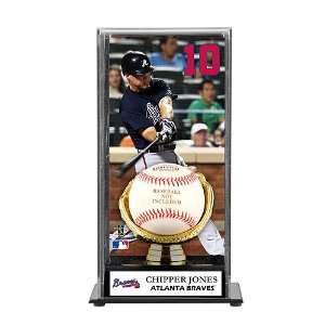 Mounted Memories Atlanta Braves Chipper Jones Baseball Display Case 