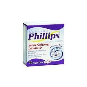  Phillips Stool Softener, Liquid Gels, 30 ct. Health 