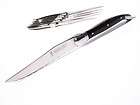 LAGUIOLE Black Horn 6 Pcs Stainless Steel Steak Knives