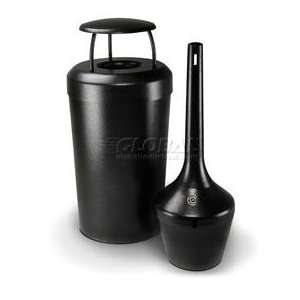  Smokers Outpost 715401 Steel Round Waste Container with 