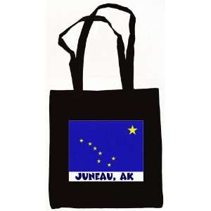  Juneau Alaska Souvenir Tote Bag Black 