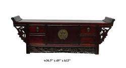 Chinese Flower Carving Altar Lady Chest ss636  