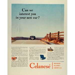 1945 Ad Celanese Lumarith Plastics Lindol Car Accessories 