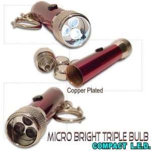    ULTRA BRIGHT 3 LED KEYCHAIN COMPACT LIGHT
