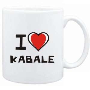  Mug White I love Kabale  Cities