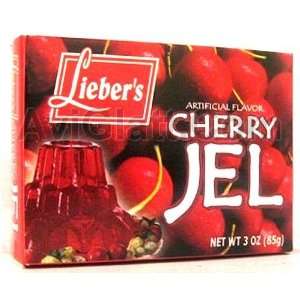 Liebers Artifical Flavor Cherry Jel 3 Grocery & Gourmet Food