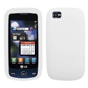  Semi Transparent White For LG GS505(Sentio) Cell Phones & Accessories