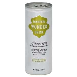 Kombucha Wonder Drink Green Tea Lemon 8.4 OZ  Grocery 