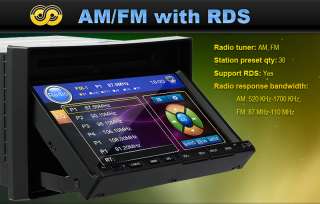   Down Car Stereo DVD CD VCD TV AM/FM Player MIC Ipod Bluetooth  