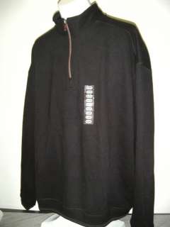 NWT Kirkland Signature Mens Sz XL 1/4 Zip Cotton Pullover Sweater 