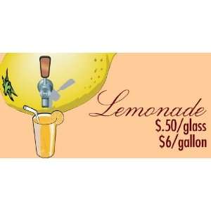  3x6 Vinyl Banner   Lemonade 