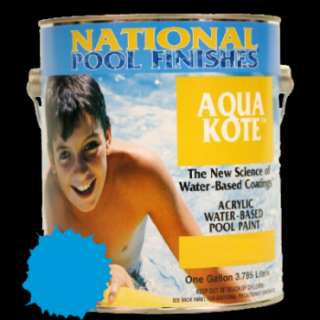 National Aqua Kote Acrylic Waterbase 1 Gallon Swimming Pool Paint 