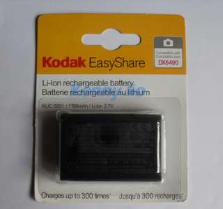 Kodak KLIC 5001 Battery DX6490 DX7440 DX7590 DX7630 Z730 Z7590 Z760 