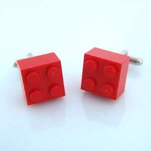 LEGO Block Cufflinks   Red