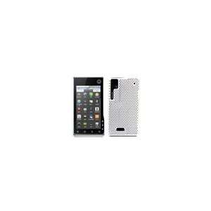   XT701 White Latticed Back Protector Cover Cell Phones & Accessories