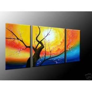  Rainbow Tree   Large Canvas Oil Painting 