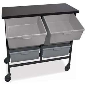  Luxor Mobile Carts   Mobile Work Center w/6 trays Arts 