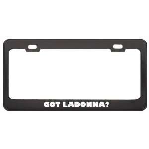Got Ladonna? Career Profession Black Metal License Plate Frame Holder 